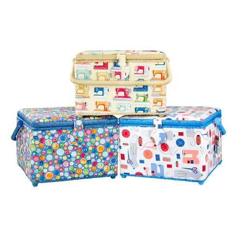 Square Shape Sewing Storage Basket (available in 3 designs)